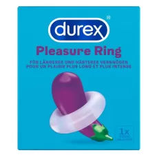 Прозрачное эрекционное кольцо Durex Pleasure Ring прозрачный 