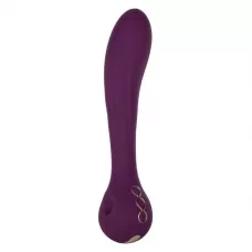Фиолетовый изогнутый вибромассажер Passion - 21,5 см фиолетовый 