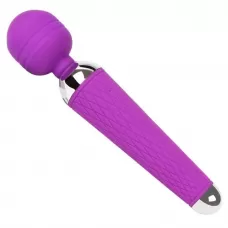 Фиолетовый wand-вибратор - 20 см фиолетовый 