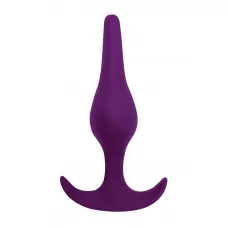 Фиолетовая анальная пробка Smooth - 12,5 см фиолетовый 