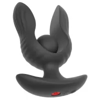 Черная расширяющаяся анальная пробка с вибрацией RC Inflatable Expander Plug with Vibration черный 