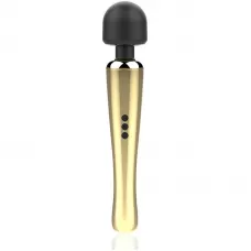 Золотисто-черный wand-вибратор - 30 см золотистый с черным 
