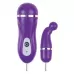 Фиолетовый вибростимулятор с загнутым кончиком фиолетовый 