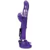 Фиолетовый вибратор с клиторальным стимулятором и супер надёжной присоской фиолетовый 