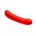 Красный вибратор Rhea для стимуляции G-точки - 18 см красный 