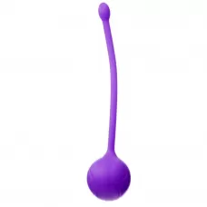 Фиолетовый металлический шарик с хвостиком в силиконовой оболочке фиолетовый 