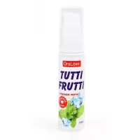 Гель-смазка Tutti-frutti со вкусом сладкой мяты - 30 гр  