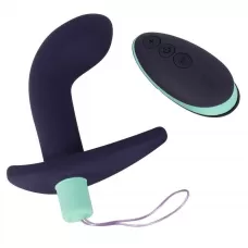 Темно-фиолетовый вибростимулятор простаты с пультом ДУ Remote Controlled Prostate Plug фиолетовый 