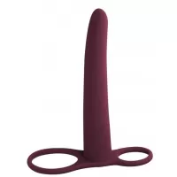 Бордовая насадка для двойного проникновения Gimlet - 16 см бордовый 