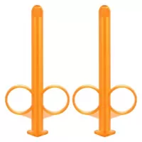 Набор из 2 оранжевых шприцов для введения лубриканта Lube Tube оранжевый 