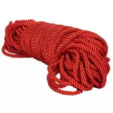 Красная веревка для связывания BDSM Rope - 30 м красный 