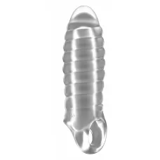 Прозрачная насадка на пенис закрытого типа N 36 Stretchy Thick Penis Extension - 15,2 см прозрачный 