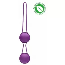 Фиолетовые вагинальные шарики Geisha со шнурком фиолетовый 