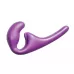 Фиолетовый безремневой страпон Seduction - 20,5 см фиолетовый 