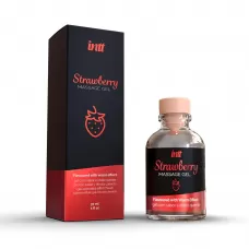 Массажный гель с ароматом клубники Strawberry - 30 мл  