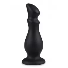 Черный плаг-массажёр - 14 см черный 