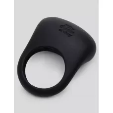 Черное эрекционное виброкольцо Sensation Rechargeable Vibrating Love Ring черный 