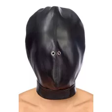 Маска-шлем на голову с отверстиями для дыхания черный 