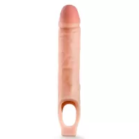 Телесная насадка на пенис 10 Inch Cock Sheath Extender - 25 см телесный 