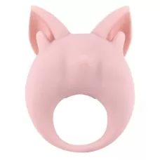 Нежно-розовое перезаряжаемое эрекционное кольцо Kitten Kiki нежно-розовый 