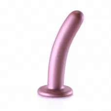 Розовый фаллоимитатор Smooth G-Spot - 15 см розовый 
