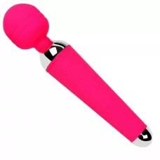 Розовый wand-вибратор - 20 см розовый 