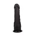 Чёрный фаллоимитатор на присоске - 17,5 см черный 