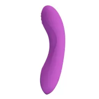 Фиолетовый мини-вибратор DJ Dick - 12,7 см фиолетовый 