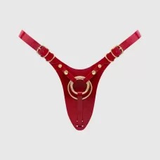 Красный пояс для фиксации насадок Strap-On-Me Leatherette Harness Fabulous красный S-M-L-XL-XXL