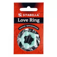 Цветное эрекционное кольцо с 5 бусинами Love Ring разноцветный 