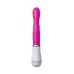 Ярко-розовый вибратор ToyFa A-toys с клиторальным стимулятором - 20 см ярко-розовый 