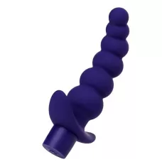 Фиолетовый силиконовый анальный вибратор Dandy - 13,5 см фиолетовый 