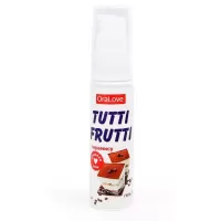 Гель-смазка Tutti-frutti со вкусом тирамису - 30 гр  