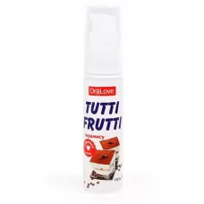 Гель-смазка Tutti-frutti со вкусом тирамису - 30 гр  