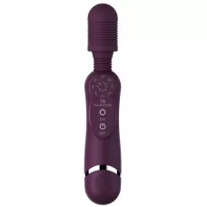 Фиолетовый универсальный массажер Silicone Massage Wand - 20 см фиолетовый 