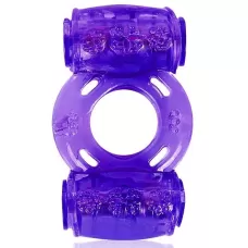 Фиолетовое эрекционное кольцо в двумя вибропулями фиолетовый 