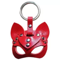 Красный сувенир-брелок «Кошка красный 