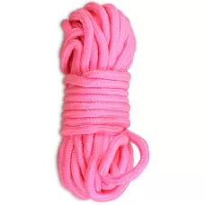 Розовая верёвка для любовных игр - 10 м розовый 