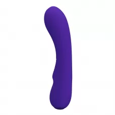 Фиолетовый изогнутый вибратор Matt - 19 см фиолетовый 