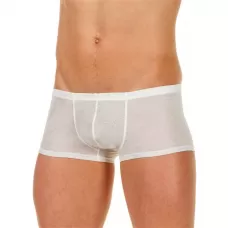 Мужские трусы-хипсы из ткани с текстурой в виде роз White Rose Boxer белый M