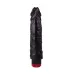 Реалистичный чёрный вибромассажер - 19,5 см черный 