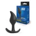 Черный анальный стимулятор - 9,2 см черный 