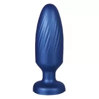 Синяя анальная пробка 4 Inch Silicone Anal Plug - 12 см синий 