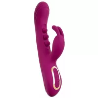 Лиловый вибратор-кролик 2 Function Vibrator Squirting - 22,5 см лиловый 