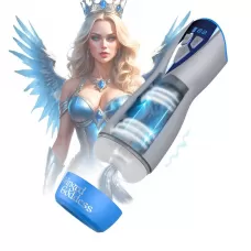 Интерактивный мастурбатор Eloa с вакуумом и вибрацией серый 