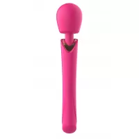 Розовый силиконовый вибратор-wand - 30 см розовый 