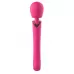 Розовый силиконовый вибратор-wand - 30 см розовый 