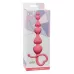 Розовая анальная цепочка Begginers Beads - 18 см розовый 