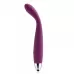Фиолетовый гибкий тонкий вибратор Coco для G-стимуляции - 18,2 см фиолетовый 