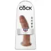 Фаллоимитатор-мулат 9  Cock - 22,9 см кофейный 